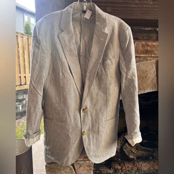 J Crew Ludlow Seersucker Blazer 36S - Picture 2 of 11